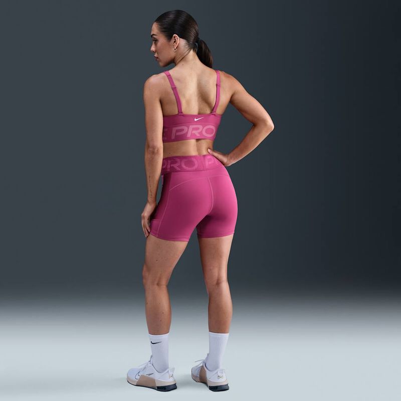 Nike Pro Indy Plunge, Remolacha Dulce / Baya Del Desierto / (Blanco), hi-res