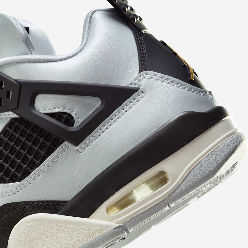 Air Jordan 4 Retro, Platino Puro/Negro/Vela/Oro Metalizado, hi-res