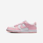 Nike Dunk Low, Blanco/Blanco/Blanco/Rosa suave medio, hi-res
