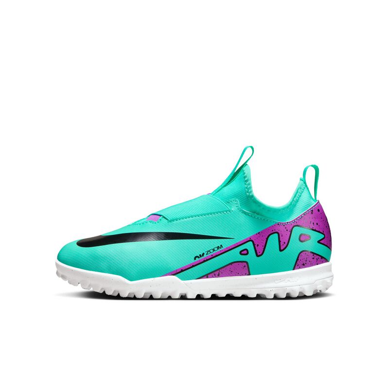 Nike Jr. Zoom Mercurial Vapor 15 Academy TF, Hiperturquesa/Negro/Blanco/Sueño fucsia, hi-res
