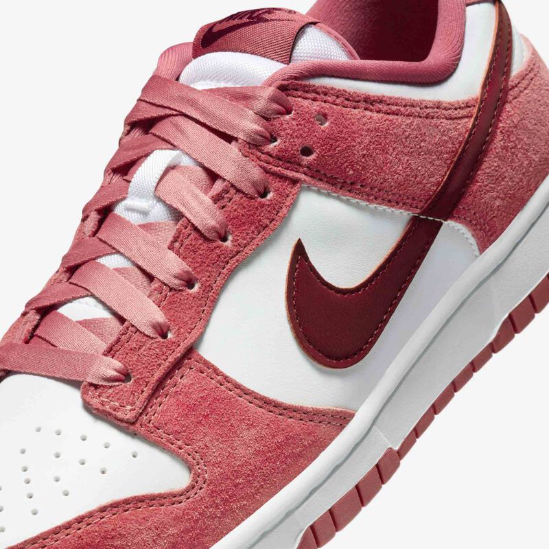 Nike Dunk Low, Blanco/Adobe/Rojo Dragón/Rojo del Equipo, hi-res