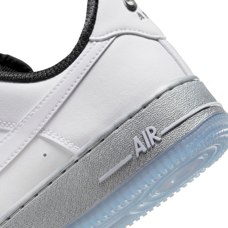Nike Air Force 1 '07 SE, Blanco/Plata metalizado/Negro/Blanco, hi-res