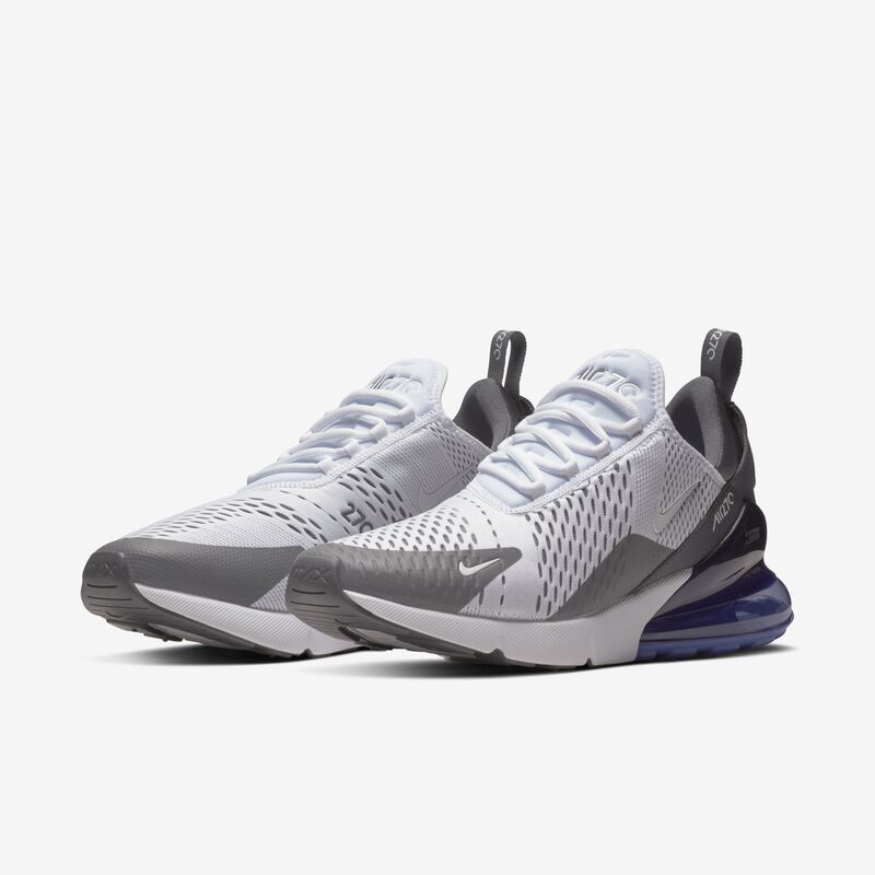 Nike Air Max 270, Blanco/Blanco-Violeta persa-Gris oscuro, hi-res