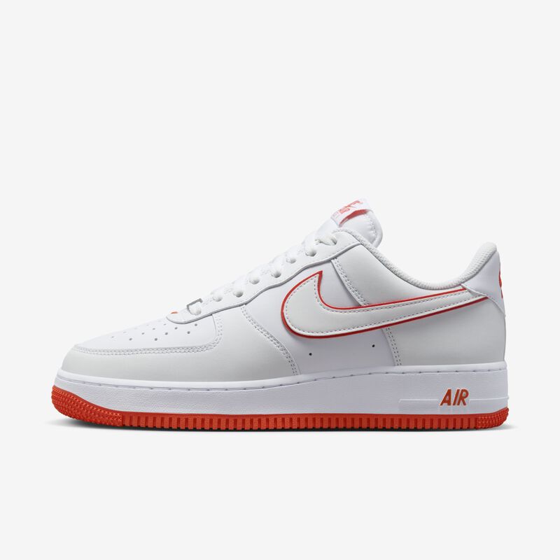 Nike Air Force 1 '07, Blanco/Rojo picante/Blanco, hi-res
