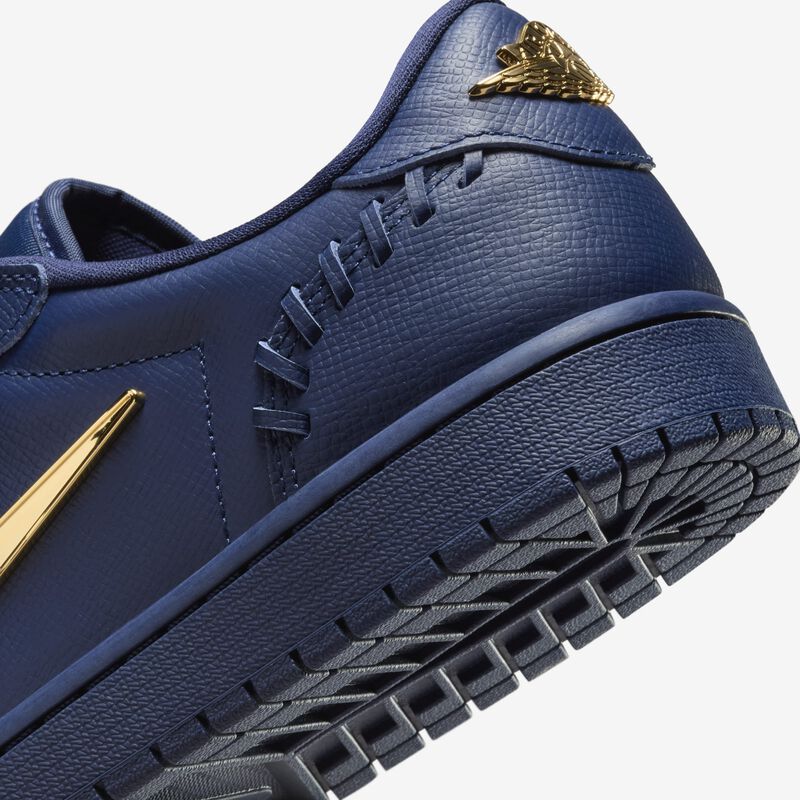 Air Jordan 1 Low Method of Make, Azul Marino Medianoche/Oro Metalizado, hi-res