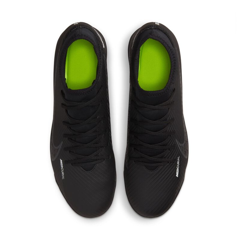 Nike Mercurial Superfly 9 Club TF, Negro/Blanco cumbre/Volt/Gris humo oscuro, hi-res