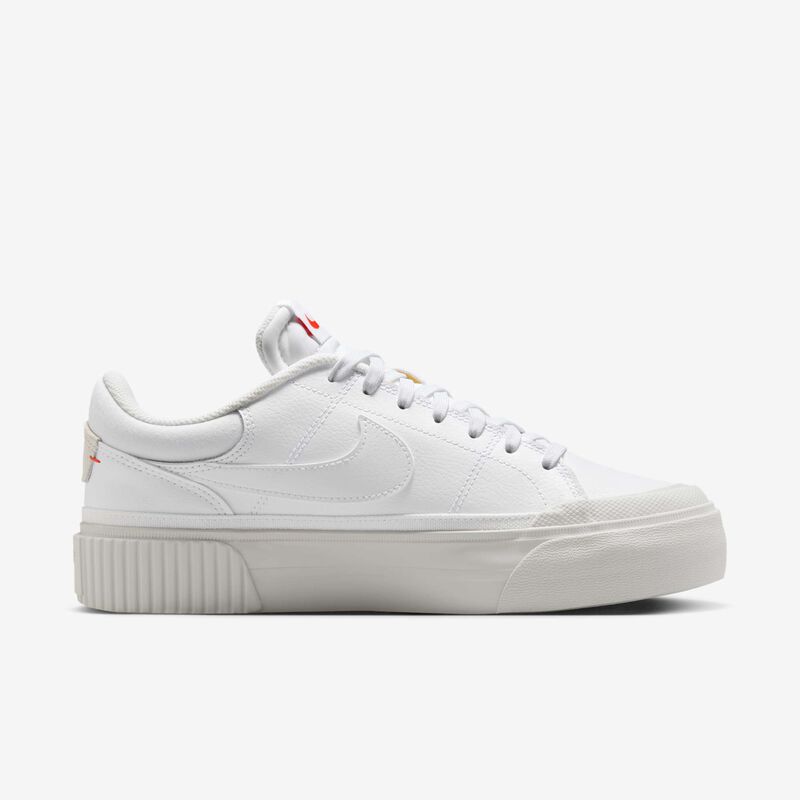 Nike Court Legacy Lift, Blanco/Rojo Picante/Blanco Cumbre/Polvo Fotón, hi-res