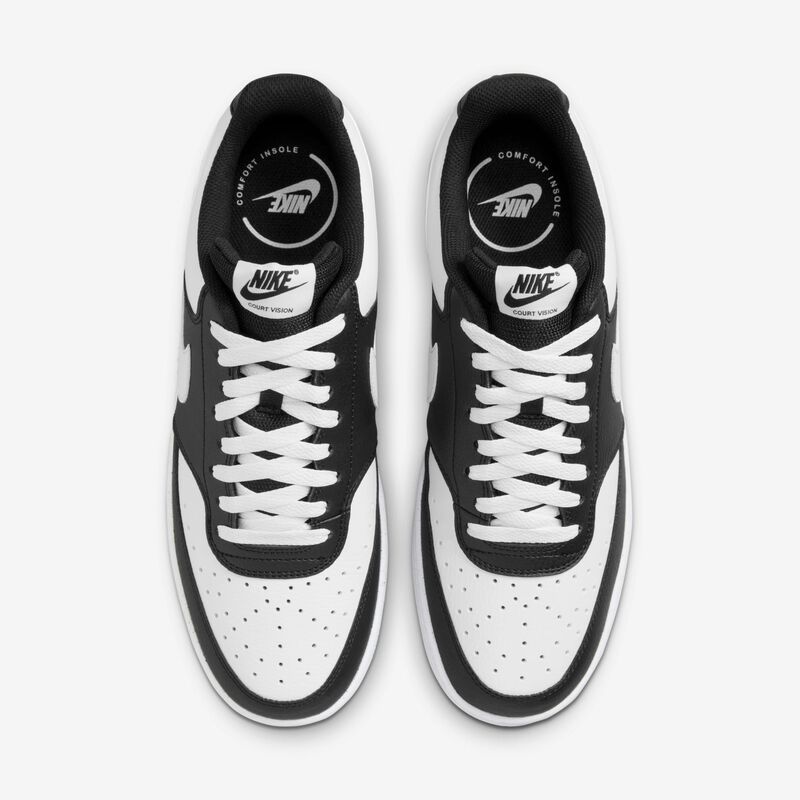 Nike Court Vision Low, Negro/Blanco, hi-res