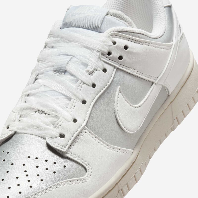 Nike Dunk Low Next Nature, Metalizado Platino/Cumbre Blanco-Pálido Marfil, hi-res