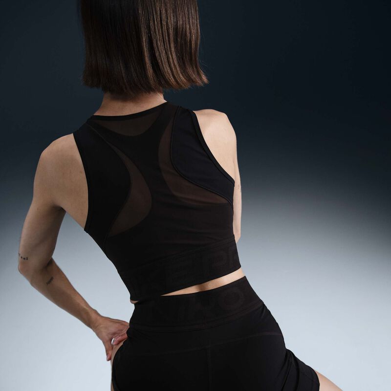 Nike Pro, Negro/Blanco, hi-res