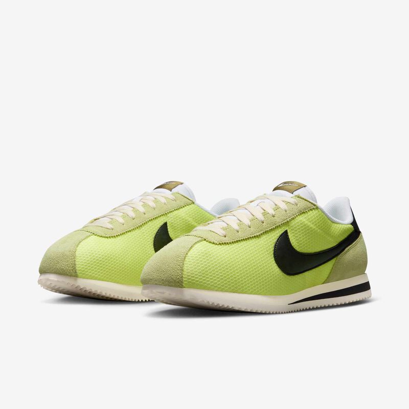 Nike Cortez Textile, Toque De Limón Claro/Leche De Coco/Blanco/Negro, hi-res