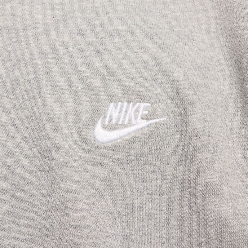 Nike Club Fleece, Gris Oscuro Jaspeado/Gris Humo Claro/Blanco, hi-res