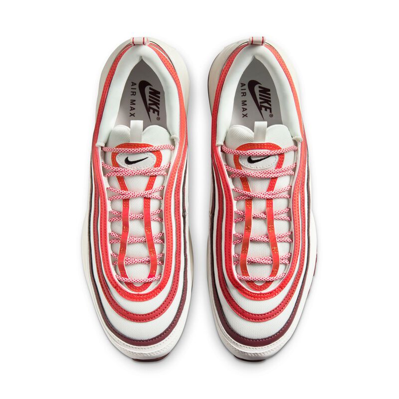 Nike Air Max 97, Blanco Cumbre/Rojo Team Oscuro/Rojo Dragón/Negro, hi-res
