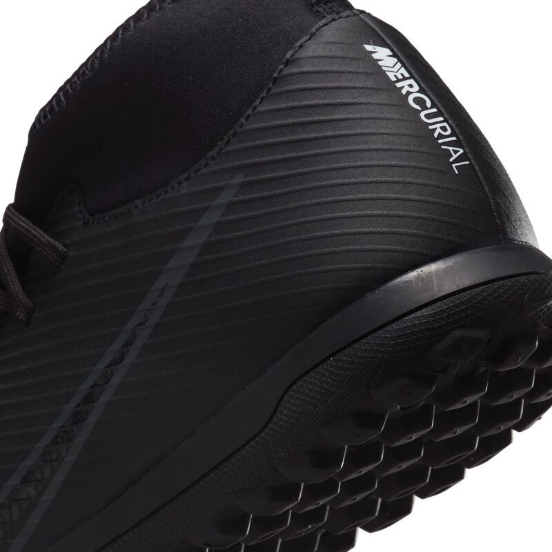 Nike Mercurial Superfly 9 Club TF, Negro/Blanco cumbre/Volt/Gris humo oscuro, hi-res