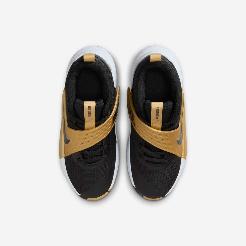 Nike Team Hustle D 12, Negro/Negro-Oro Met&aacute;lico-Blanco, hi-res