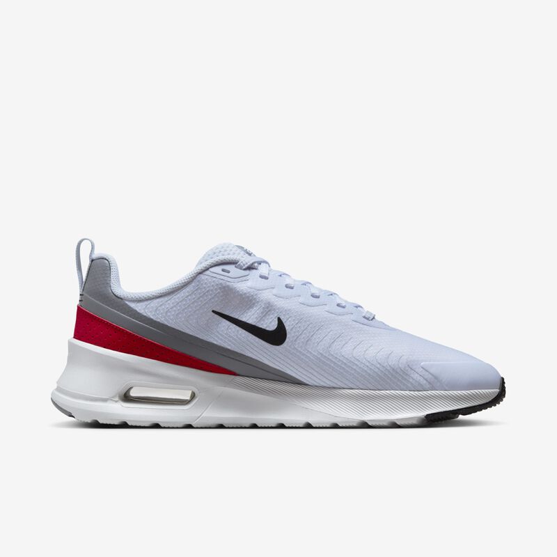 Nike Air Max Nuaxis, Fútbol Gris/Blanco/Rojo Gimnasio/Negro, hi-res