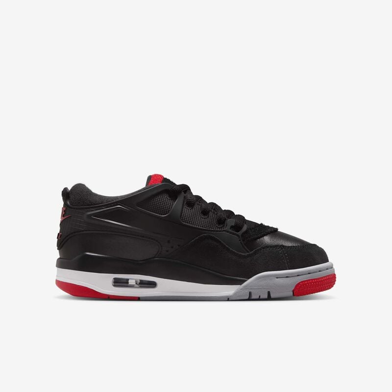 Air Jordan 4RM, Negro/Gris Lobo/Blanco/Rojo Varsity, hi-res