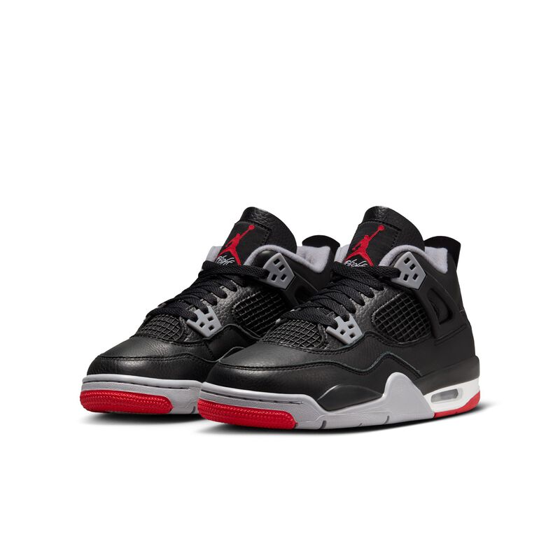 Air Jordan 4 Retro "Bred Reimagined", Negro/Gris cemento/Blanco cumbre/Rojo fuego, hi-res