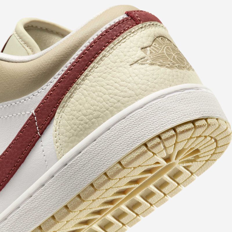 Air Jordan 1 Low, Blanco Cumbre/Rojo Sepia-Desierto Caqui, hi-res