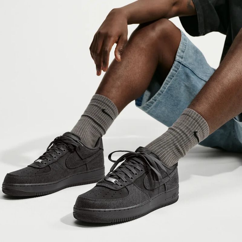 [Ljava.lang.String;@7ea17b21 Air Force&nbsp;1 '07 LV8 "Denim", Gris, hi-res