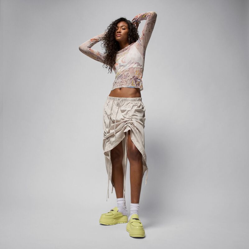 Falda Jordan Flight, Marr&oacute;n, hi-res