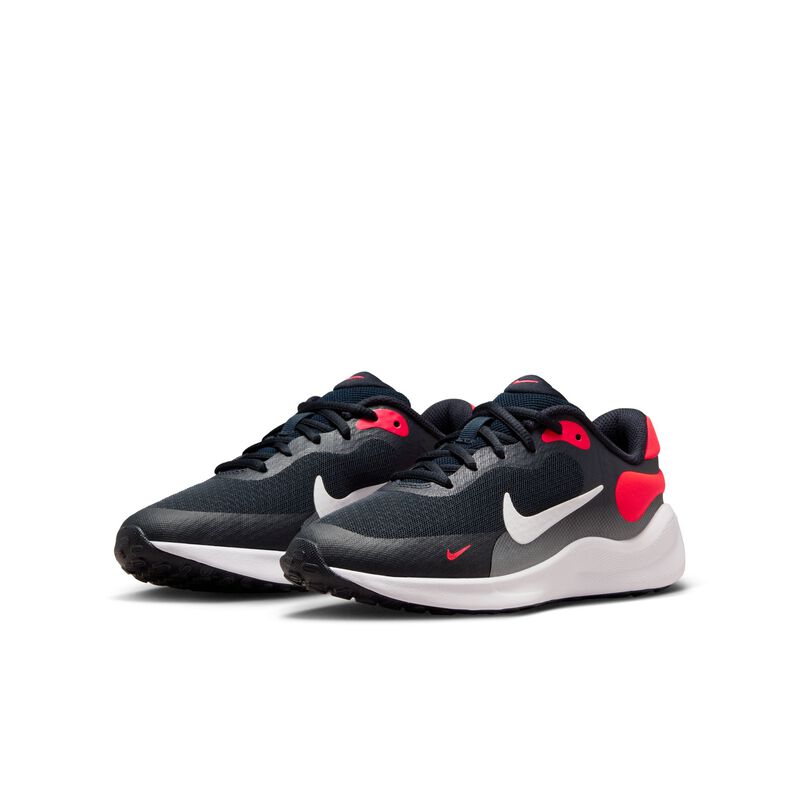 Nike Revolution 7, Obsidiana oscuro/Carmesí brillante/Negro/Blanco, hi-res