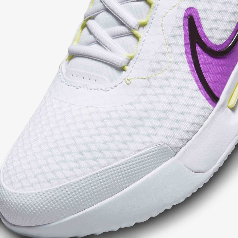 NikeCourt Air Zoom Pro, Blanco/Tinte limón/Tierra/Sueño fucsia, hi-res