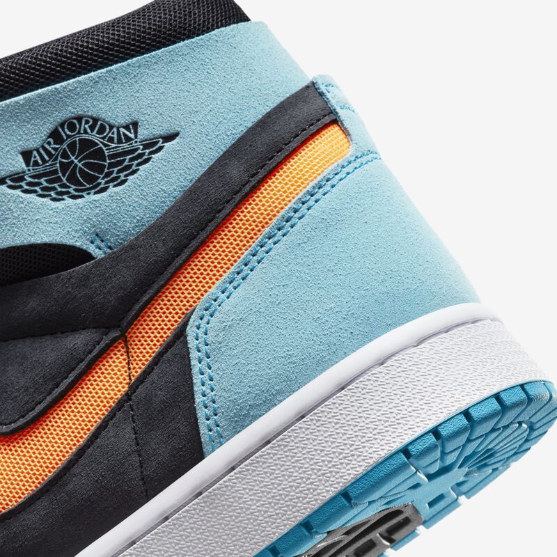 Air Jordan 1 Zoom Comfort 2, Aqua blanqueado/Negro/Blanco/Cítricos luminosos, hi-res