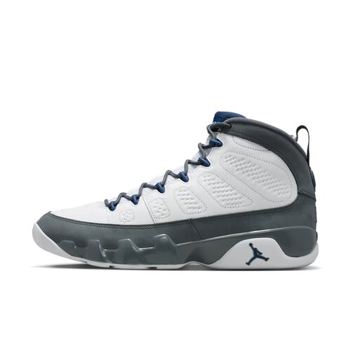 Air Jordan&nbsp;9 Retro, Blanco/Gris S&iacute;lex/Azul Franc&eacute;s, hi-res