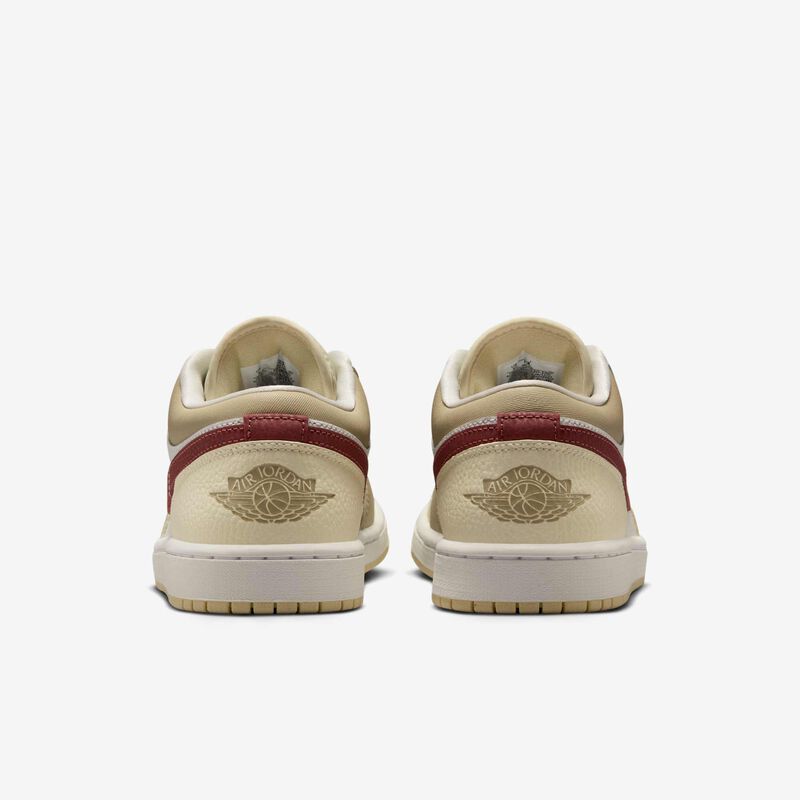 Air Jordan 1 Low, Blanco Cumbre/Rojo Sepia-Desierto Caqui, hi-res