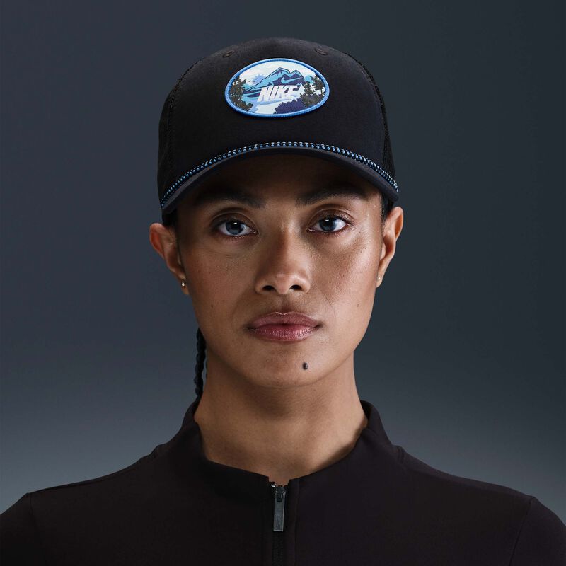 Nike Rise, Negro/Negro/Azul Universitario, hi-res