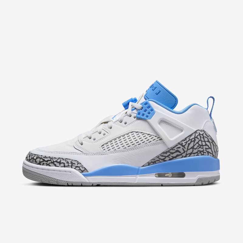 Jordan Spizike Low, Blanco/Azul Universitario-Gris Lobo, hi-res