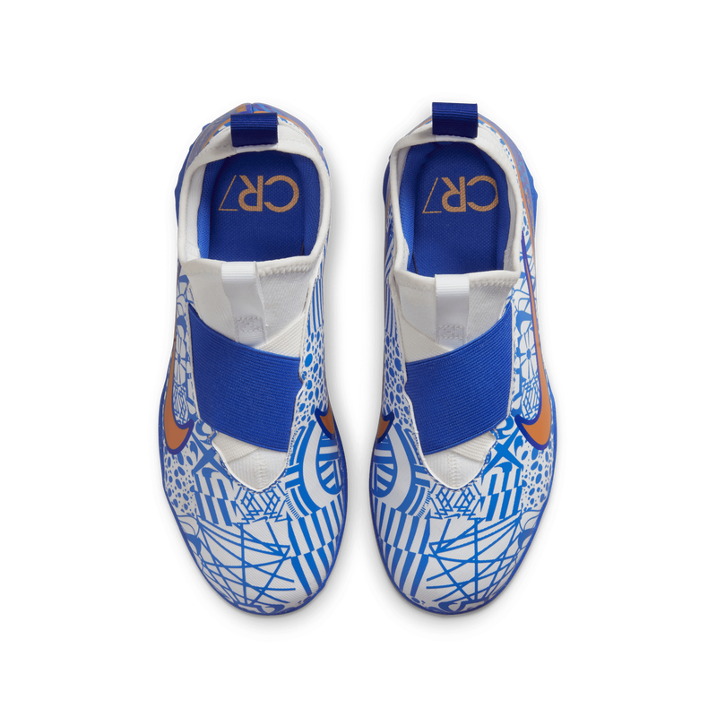 Nike Jr. Zoom Mercurial Vapor 15 Academy CR7 TF, BLANCO, hi-res