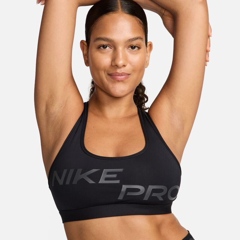 Nike Pro Swoosh Light Support, Blanco/Negro, hi-res
