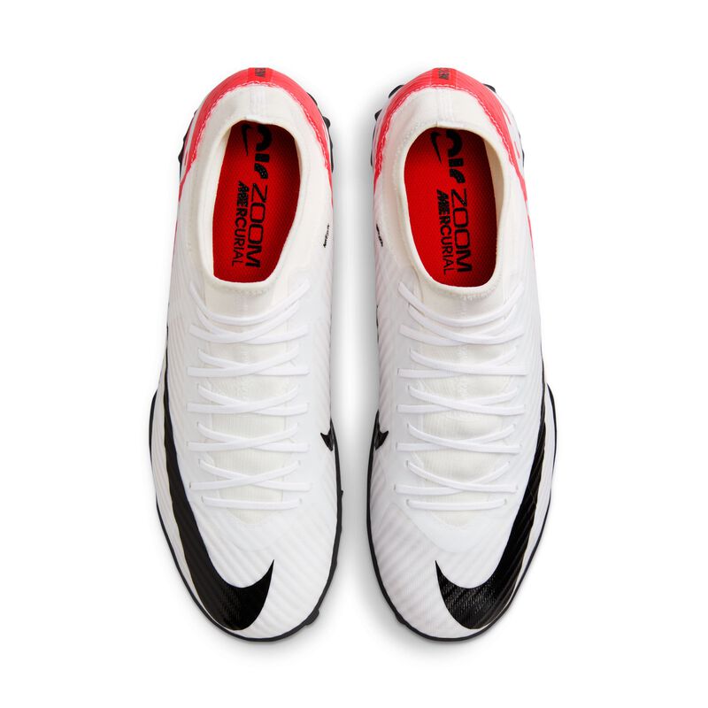 Nike Zoom Mercurial Superfly 9 Academy TF, Carmesí brillante/Negro/Blanco, hi-res