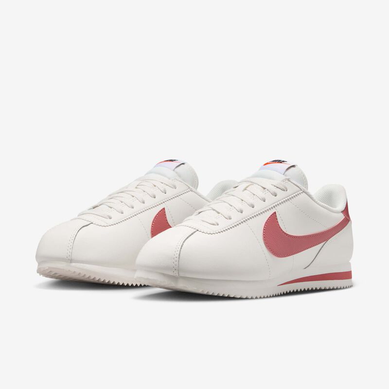 Nike Cortez Leather, Vela/Blanco/Rosa Cañón, hi-res