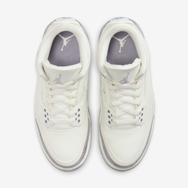 Air Jordan 3 Retro, Vela/Plata Metalizado/Gris Cemento, hi-res