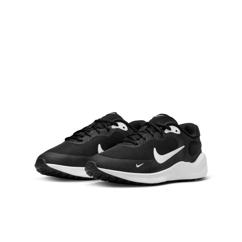 Nike Revolution 7, Negro/Blanco/Blanco, hi-res