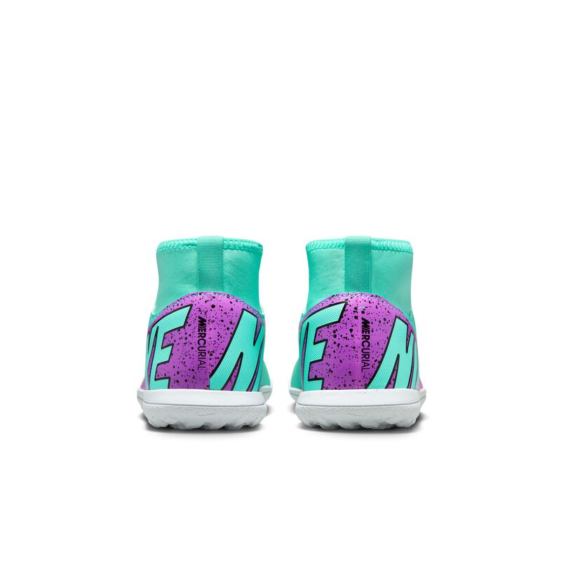 Nike Jr. Mercurial Superfly 9 Club, Hiperturquesa/Negro/Blanco/Sueño fucsia, hi-res