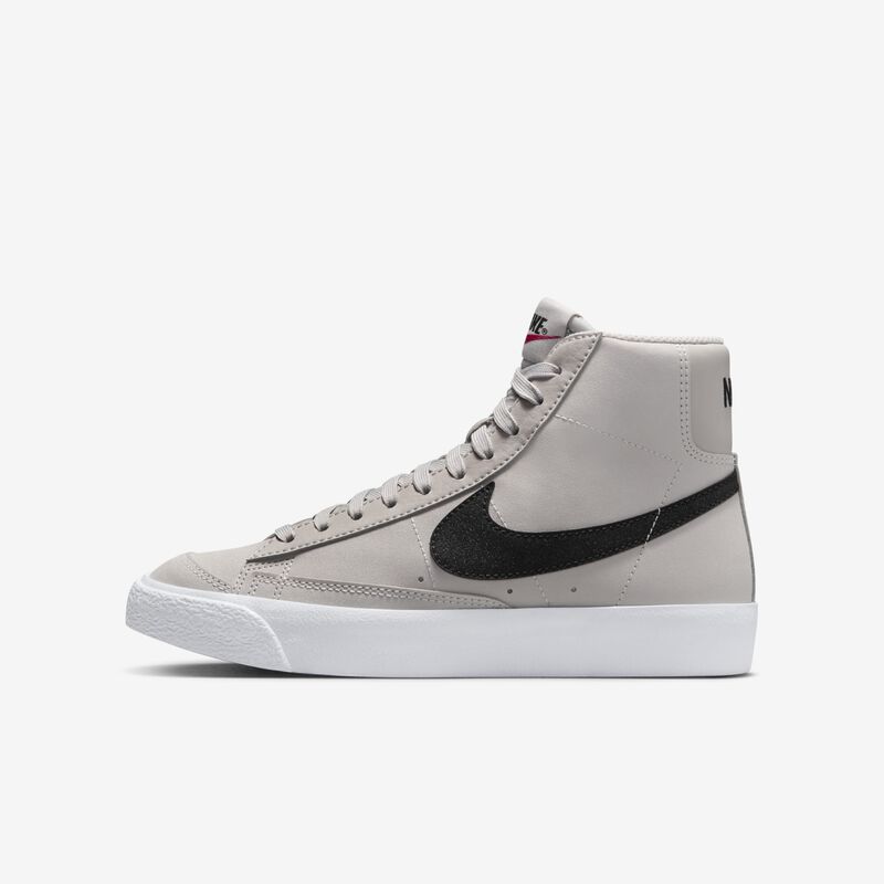 Nike Blazer Mid '77, Plata Metalizada/Negro-Blanco-Mineral De Hierro Claro, hi-res