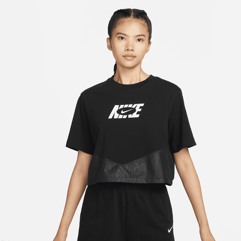 Nike Sportswear Icon Clash Print Top, NEGRO, hi-res