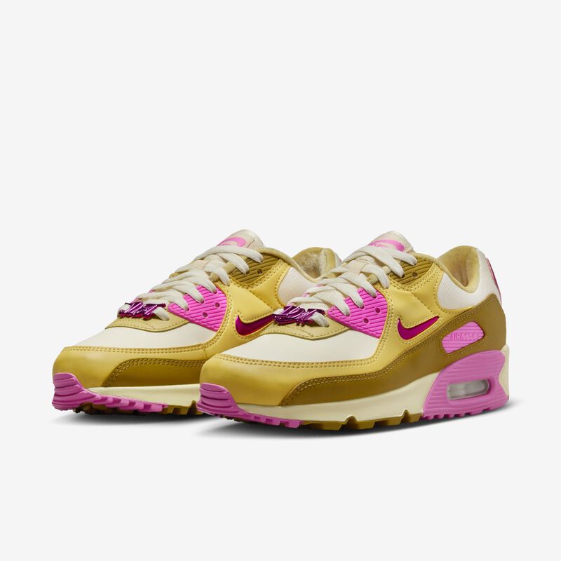 Nike Air Max 90 SE, Leche de coco/Oro Saturno/Bronceado/Rosa juguetón, hi-res