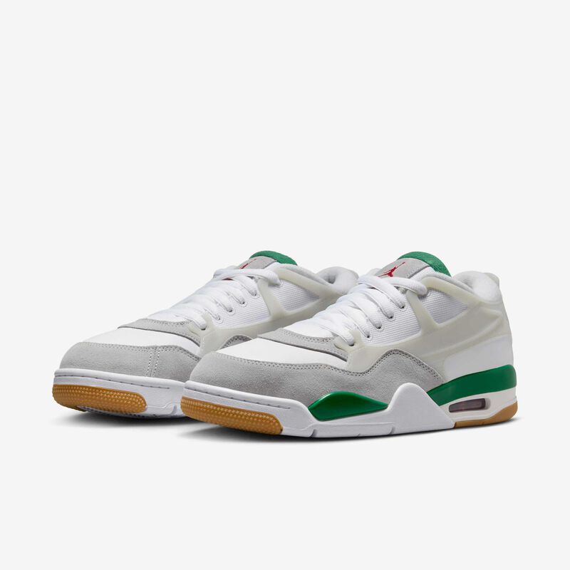 Air Jordan 4 RM, Blanco/Gris Neutro/Gris Lobo/Verde Pino, hi-res