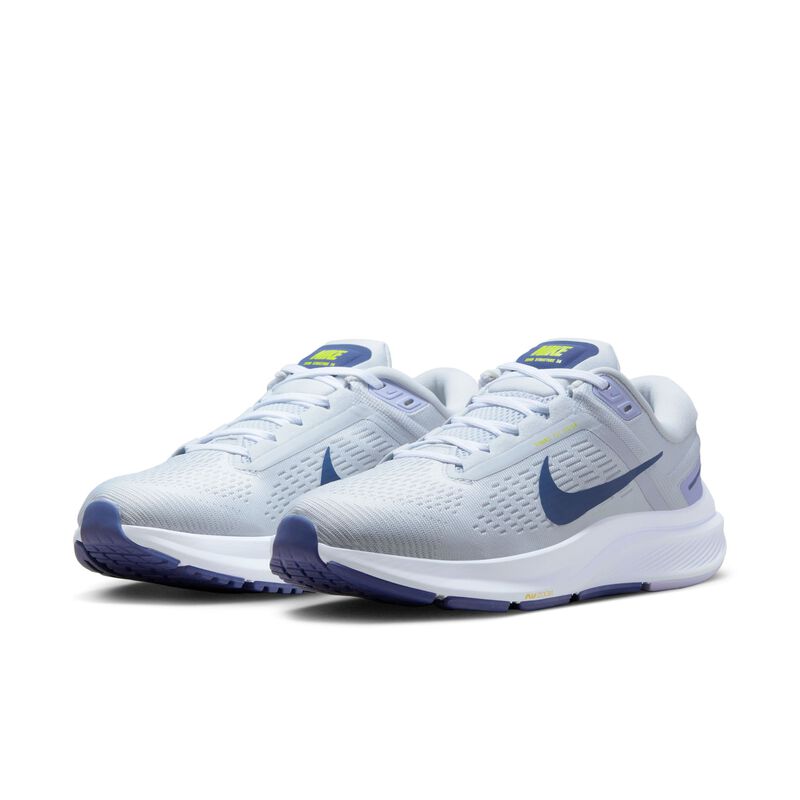 Nike Air Zoom Structure 24, Platino puro/Polvo de fotones/Blanco/Azul difuso, hi-res