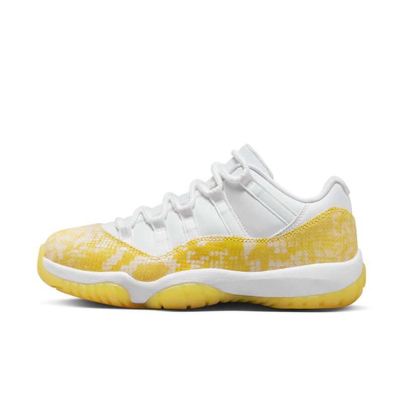 Air Jordan 11 Retro Low, Blanco/Blanco/Tour Yellow, hi-res