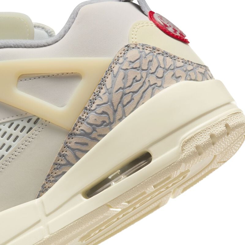 Jordan Spizike Low, Vela/Leche de coco/Arenisca/Rojo universitario, hi-res