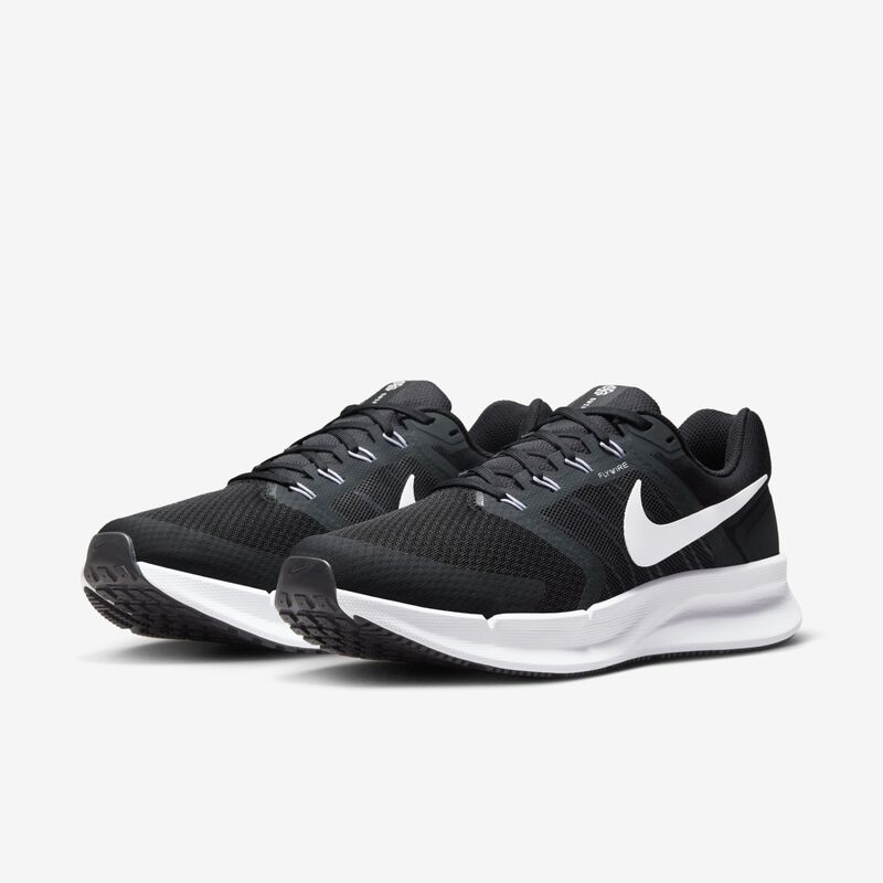 Nike Run Swift 3, Negro/Blanco-DK Gris Humo, hi-res