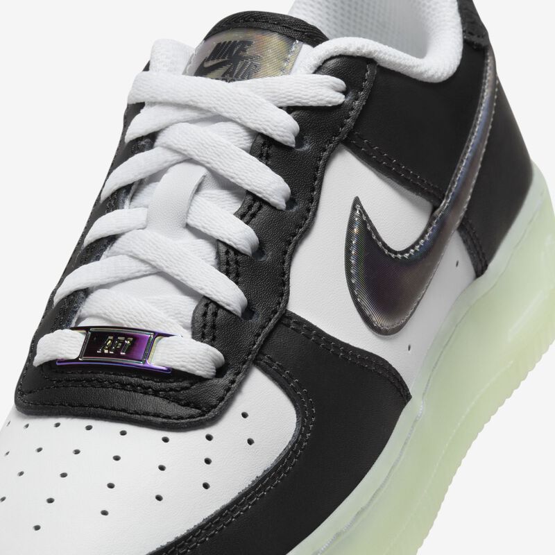 Nike Air Force 1 LV8, Blanco/Negro-Verde Vapor, hi-res