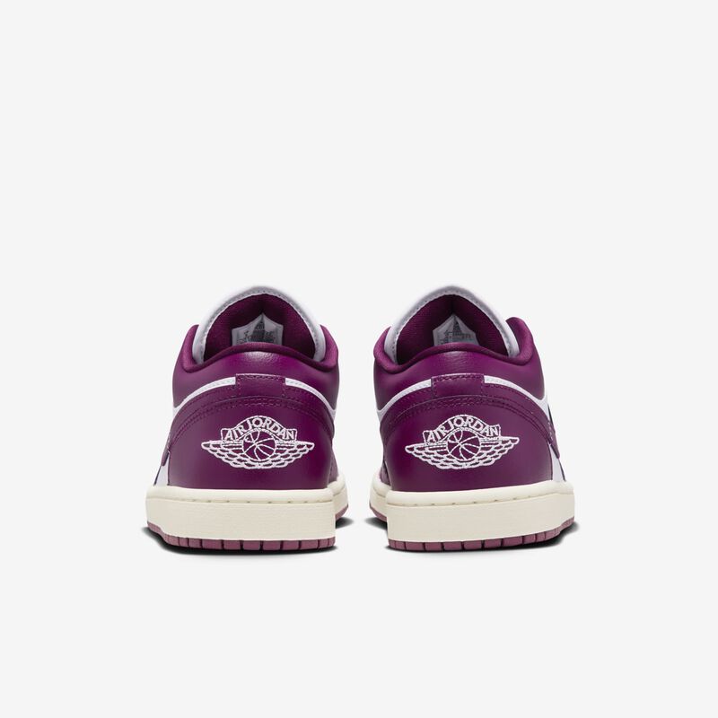 Air Jordan 1 Low, Blanco/Vela/Burdeos, hi-res