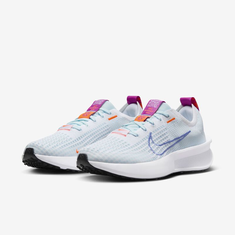 Nike Interact Run, Blanco/Pulso Real-Azul Glaciar, hi-res